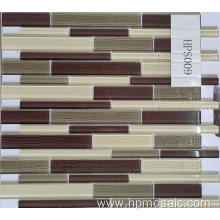 Strip Stone Glass Mosaic Tile For Fireplace